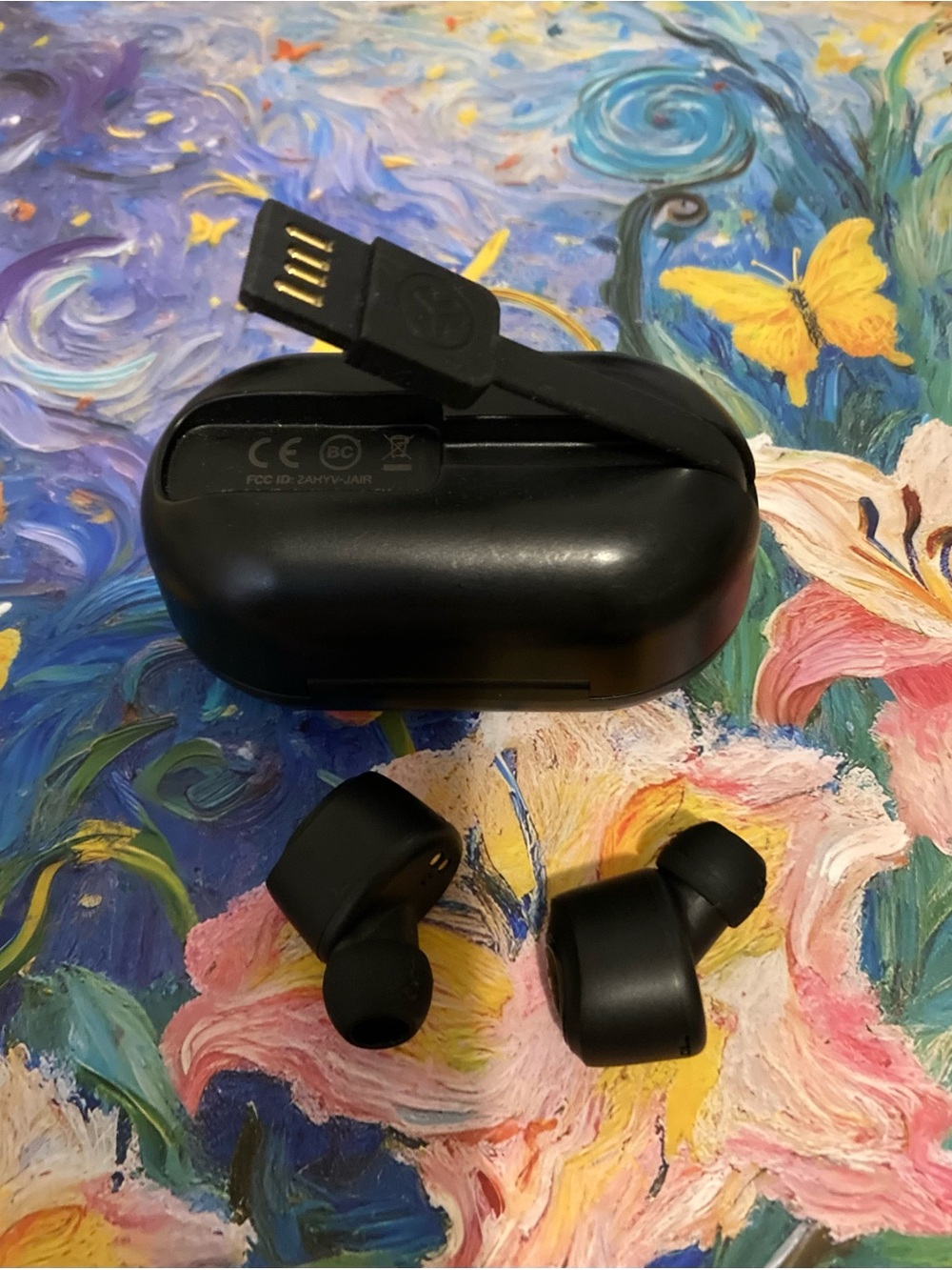 JLab Wireless  Earbuds with Charging Case - Black